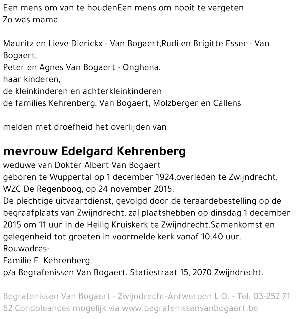 Edelgard Kehrenberg