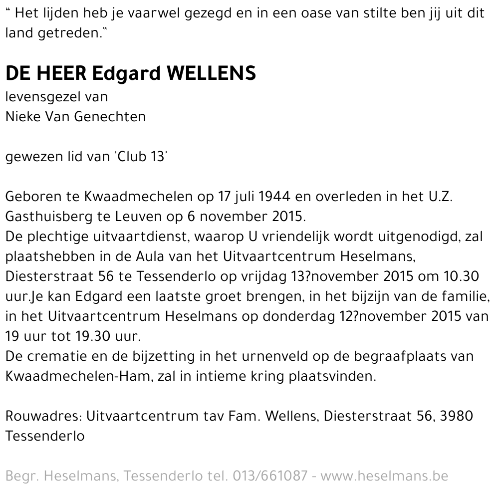 Edgard Wellens