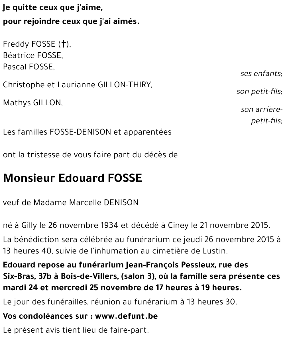 Edouard FOSSE