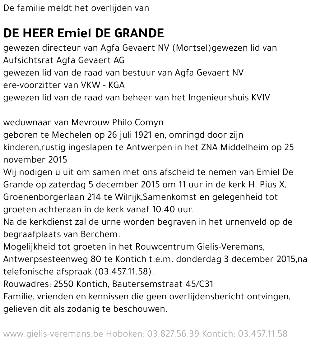 Emiel De Grande