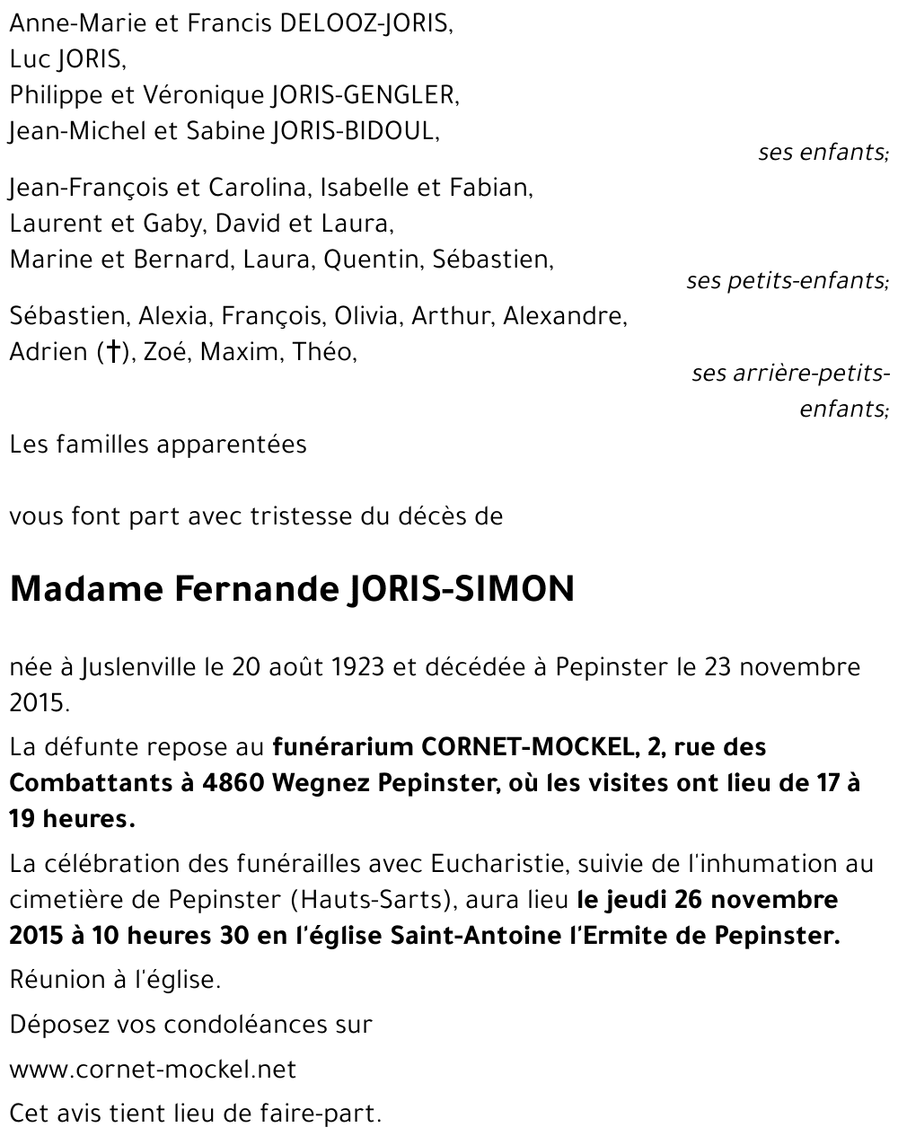 Fernande SIMON