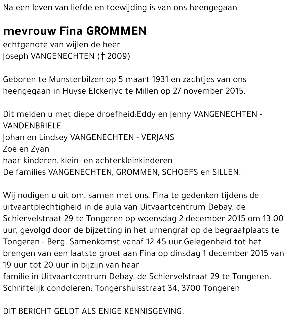 Fina Grommen