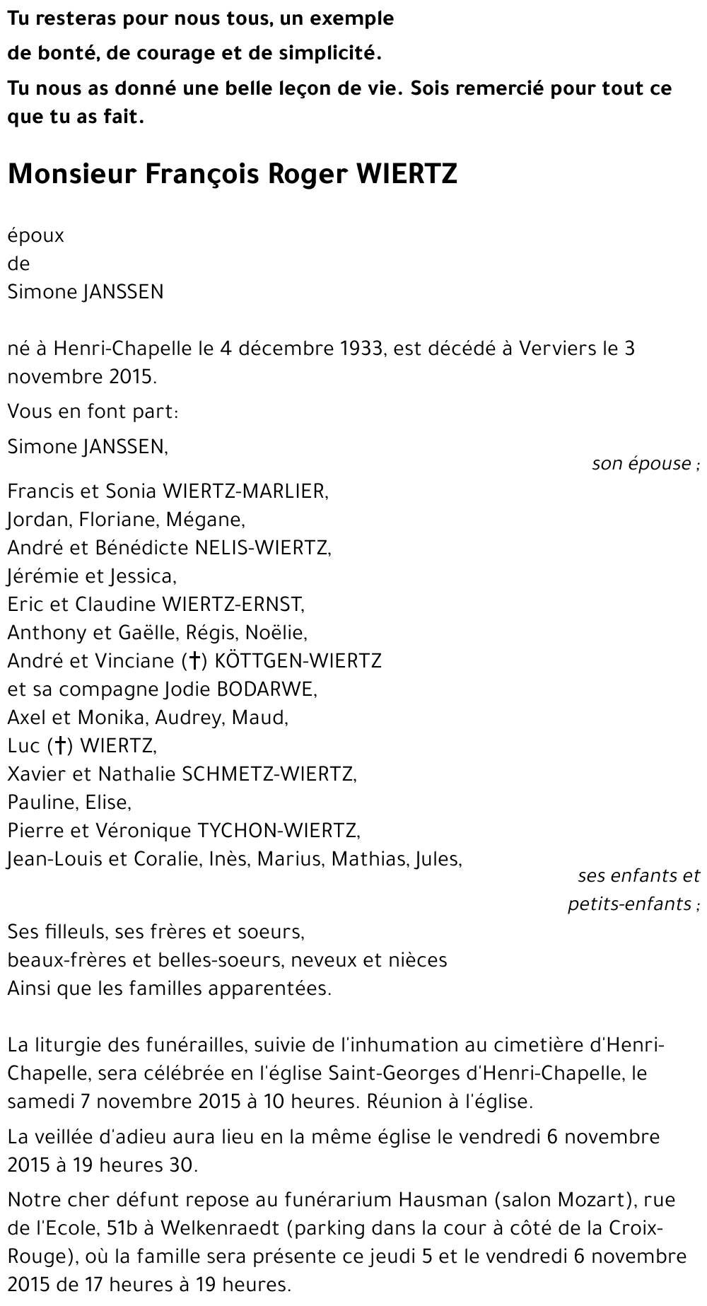 François Roger WIERTZ