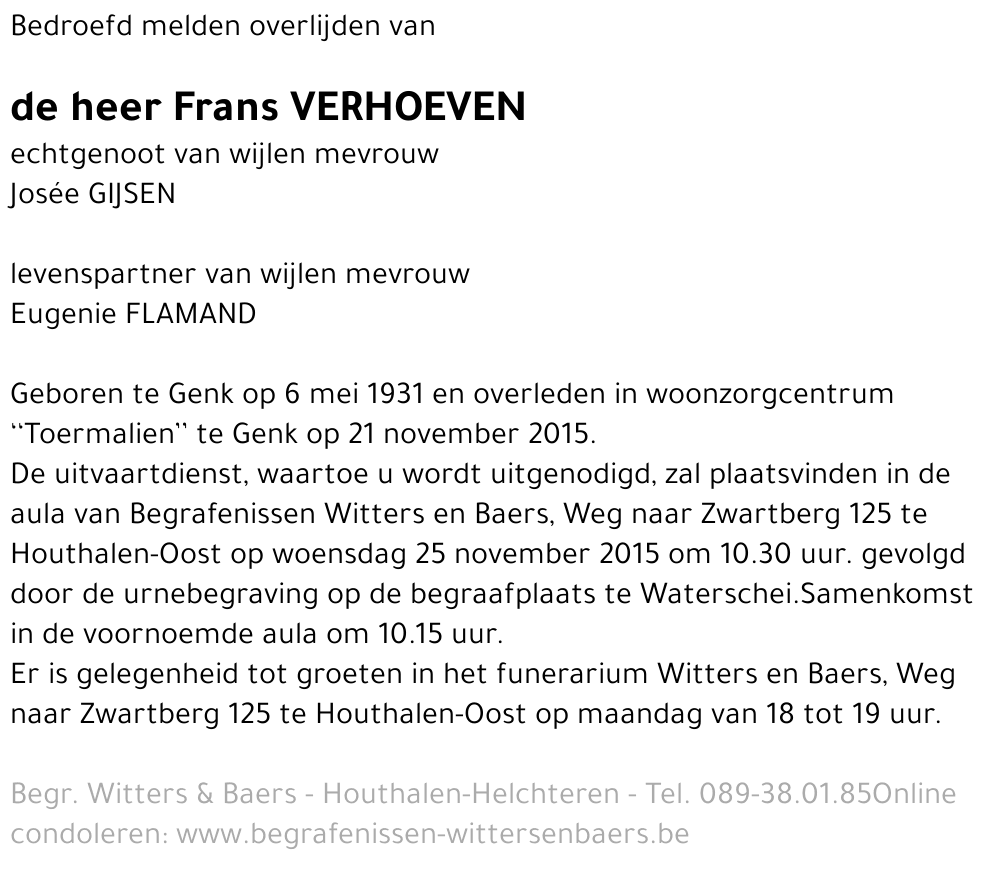 Frans Verhoeven