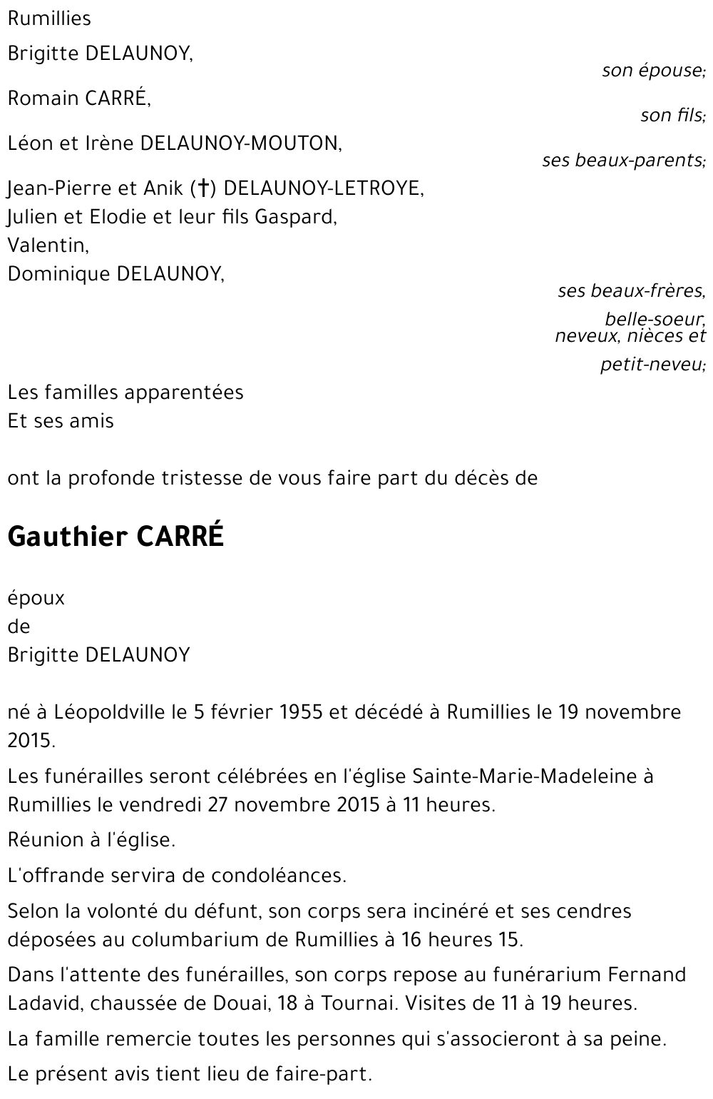 Gauthier CARRÉ