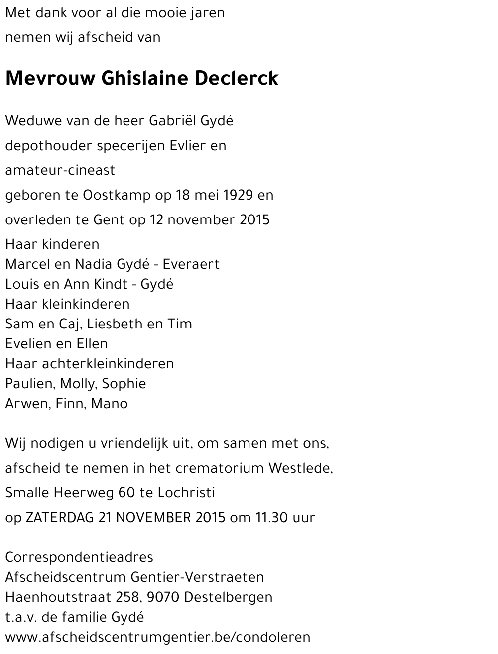 Ghislaine Declerck