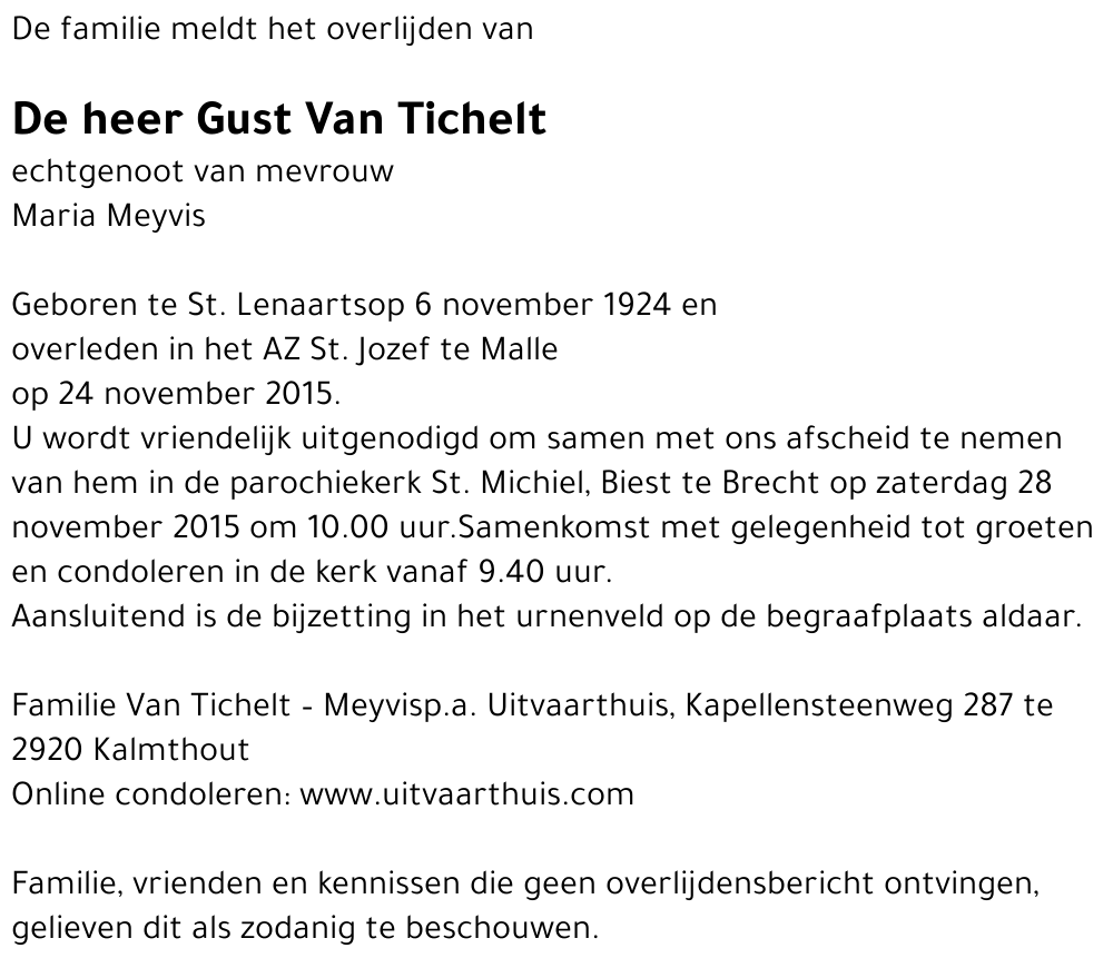 Gust Van Tichelt
