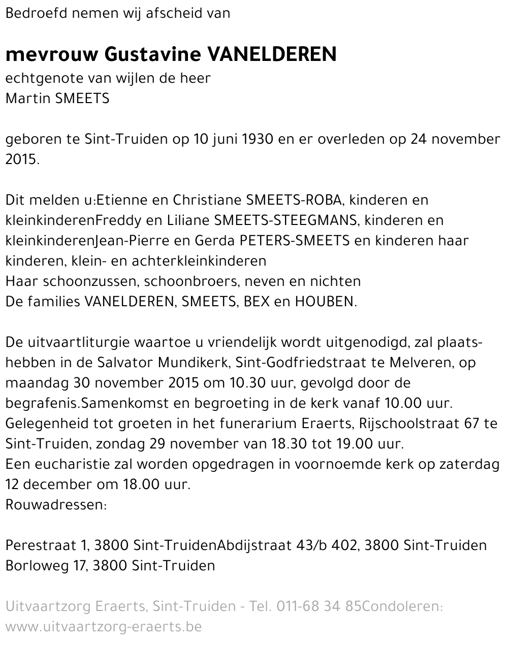 Gustavine Vanelderen