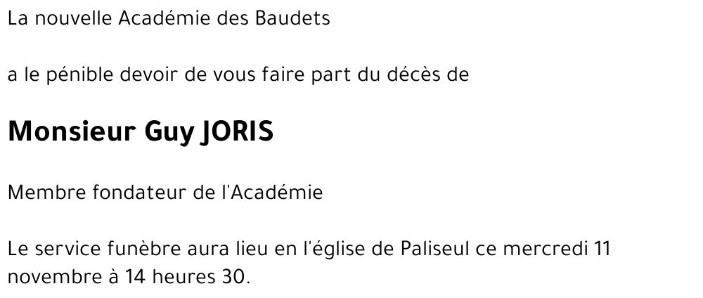 Guy JORIS