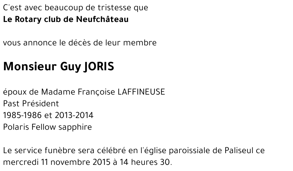 Guy JORIS