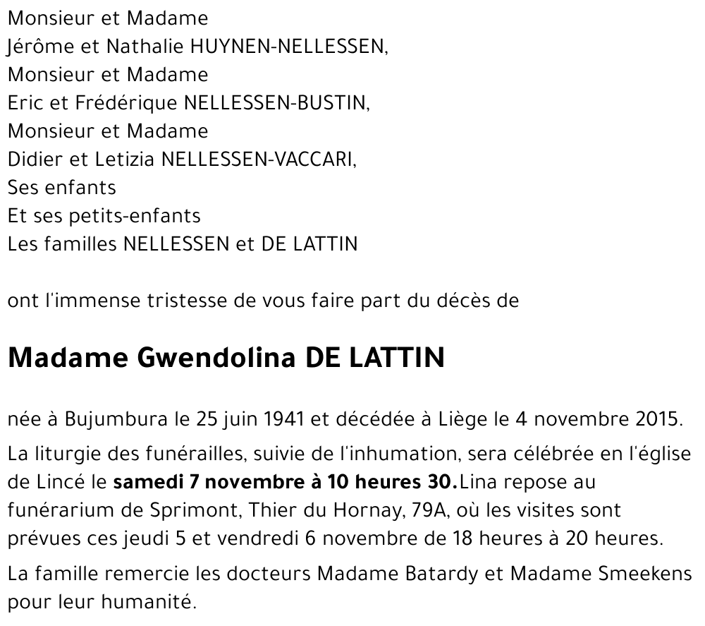Gwendolina DE LATTIN
