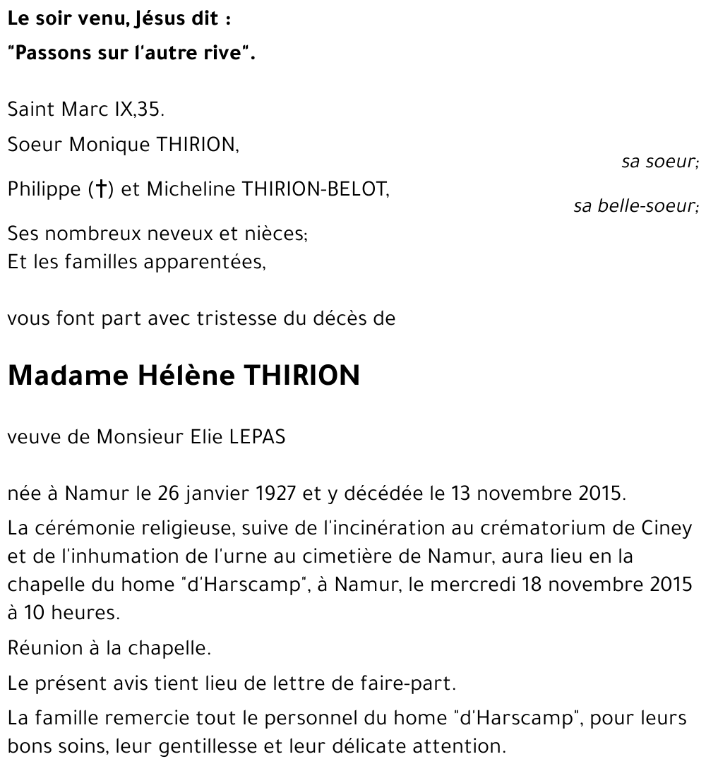 Hélène THIRION