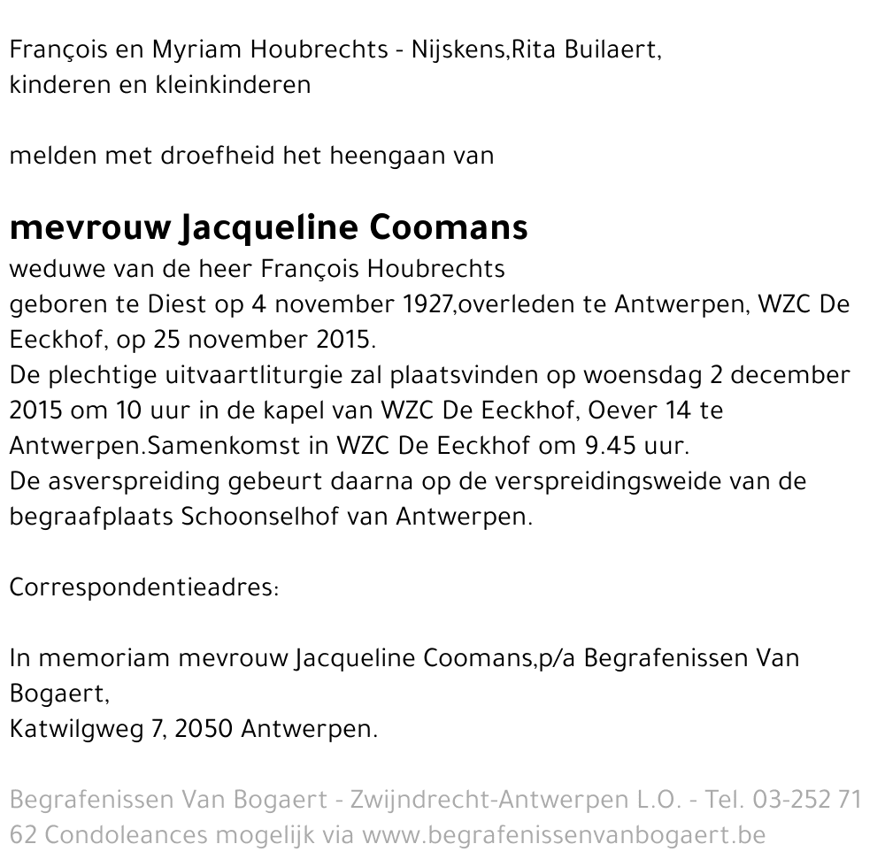 Jacqueline Coomans