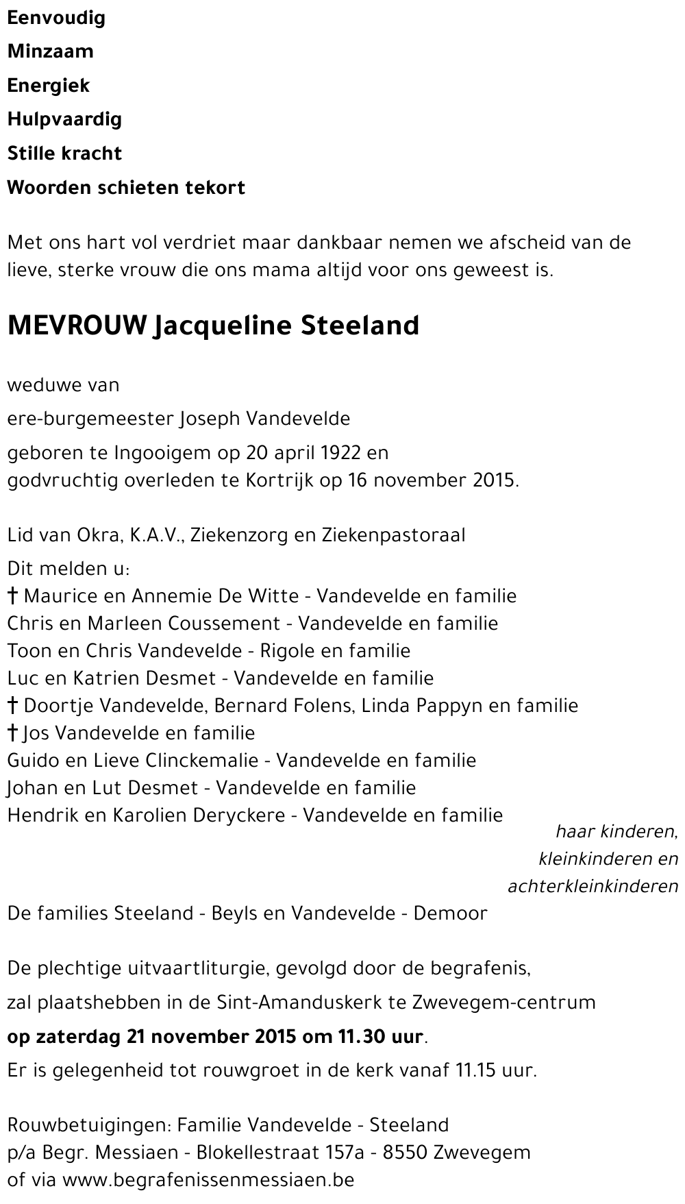 Jacqueline Steeland