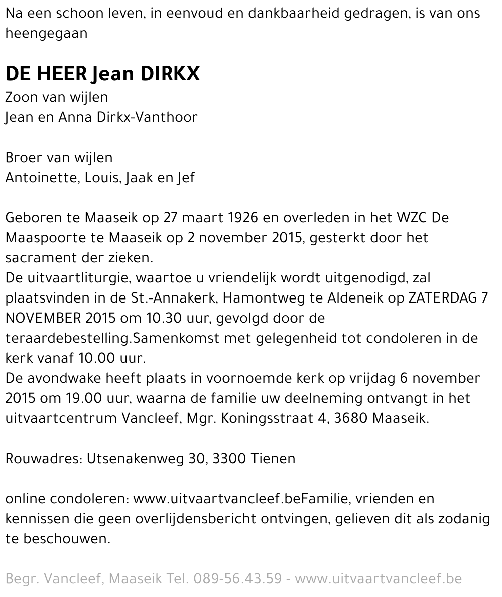 Jean Dirkx