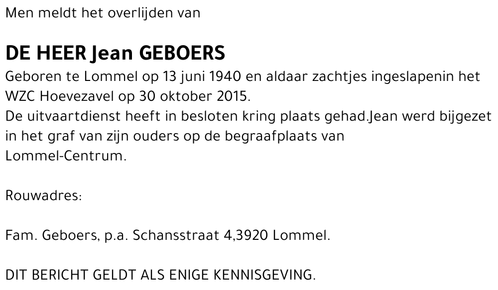 Jean Geboers