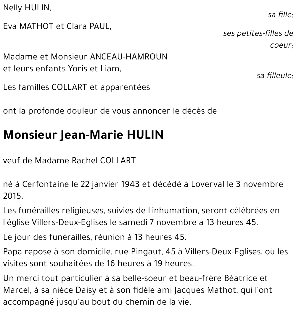 Jean-Marie HULIN