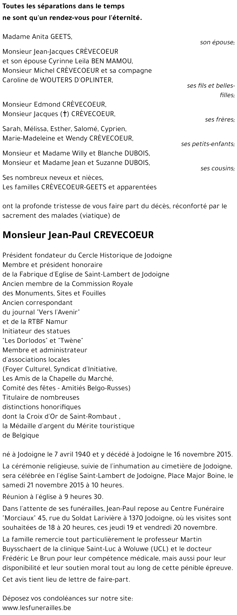 Jean-Paul CREVECOEUR
