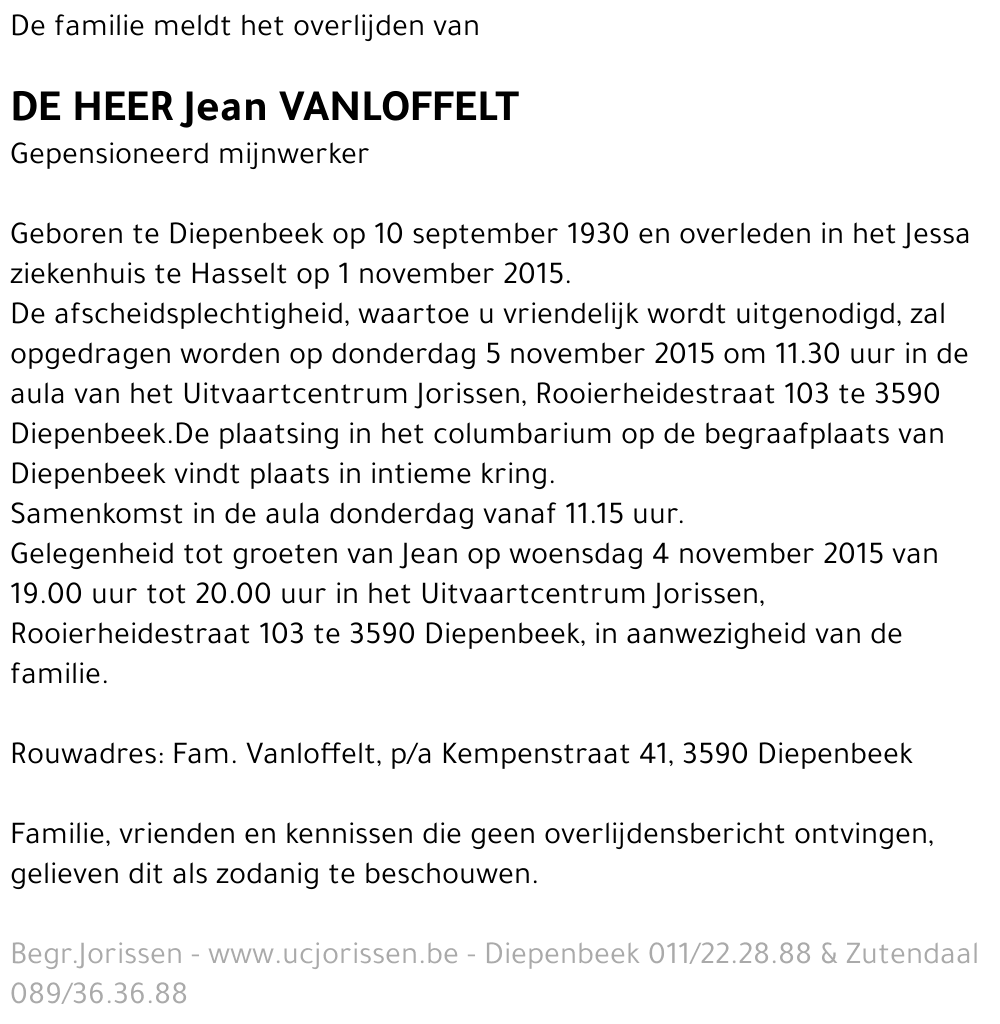 Jean Vanloffelt