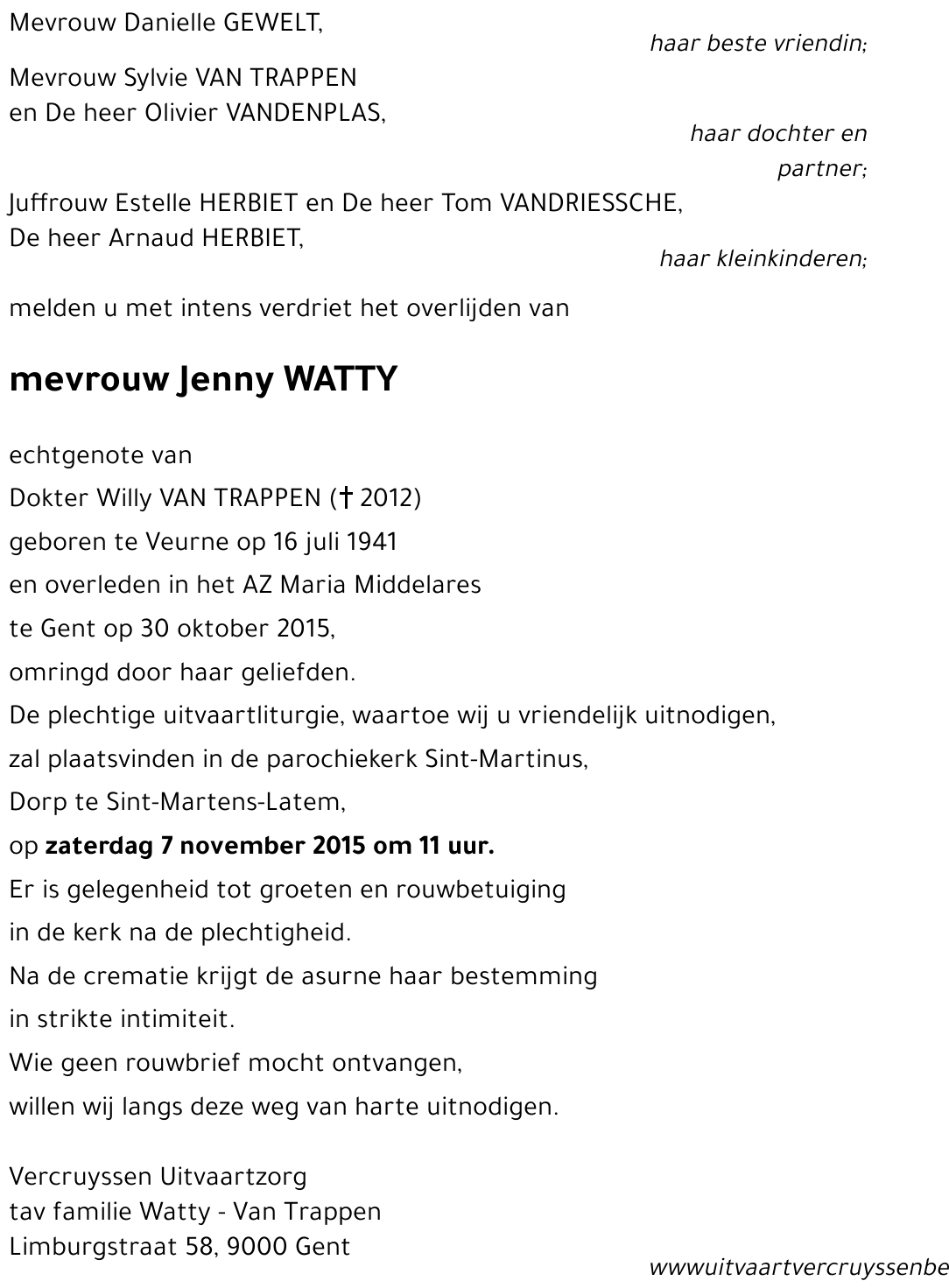 Jenny WATTY