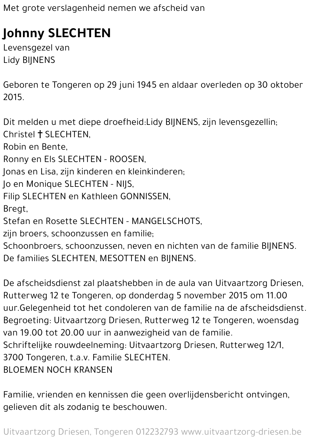 Johnny Slechten