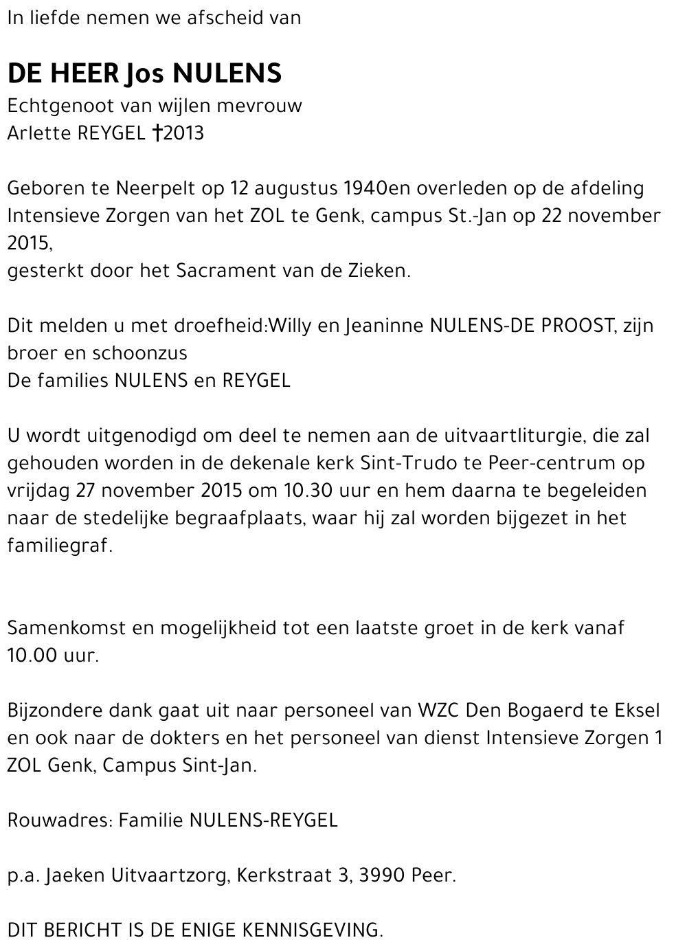 Jos NULENS