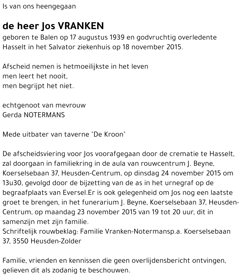 Jos Vranken