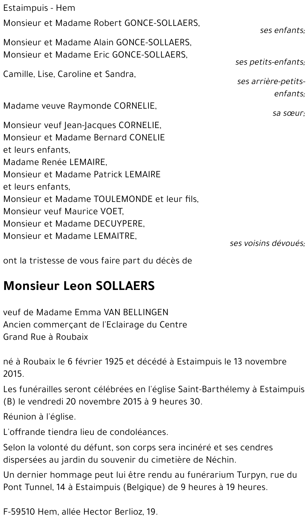 Leon SOLLAERS