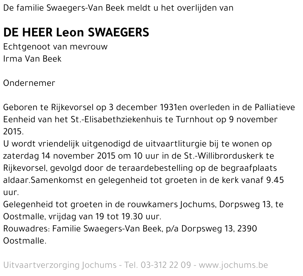 Leon Swaegers