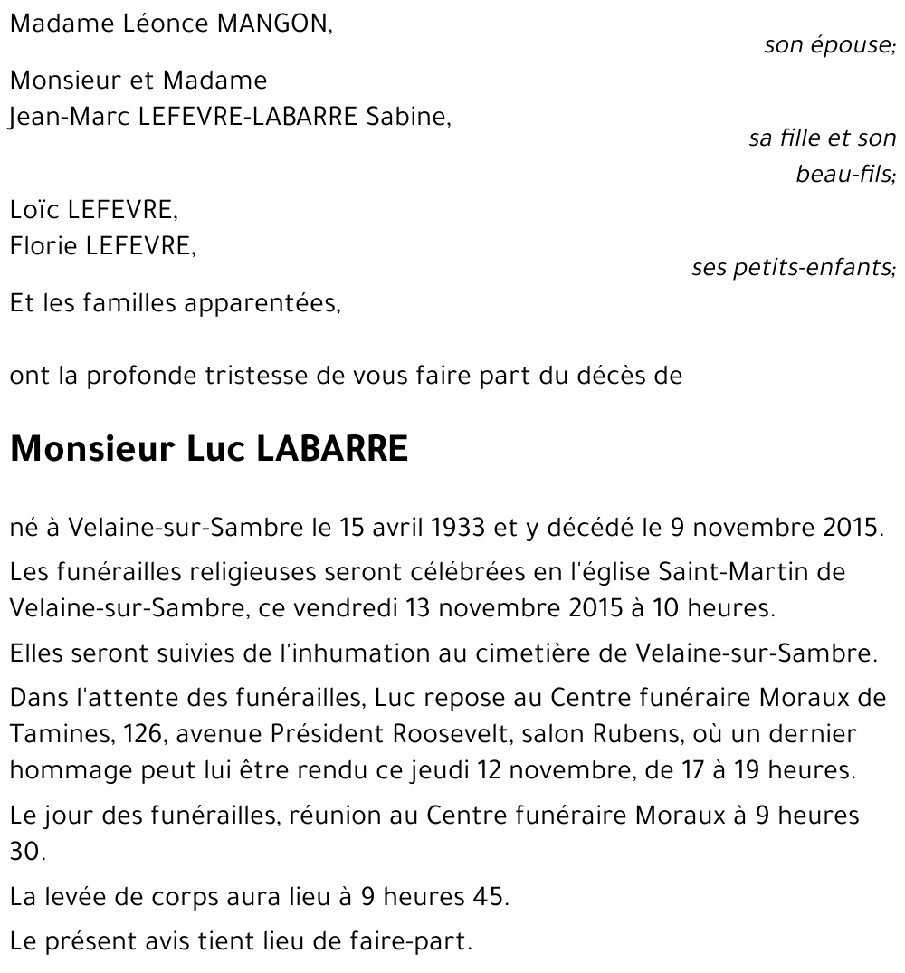 Luc LABARRE