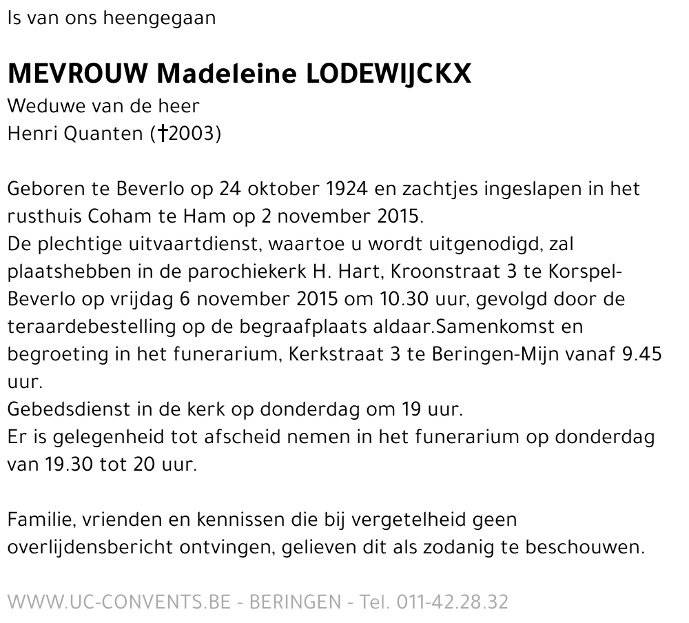 Madeleine Lodewijckx