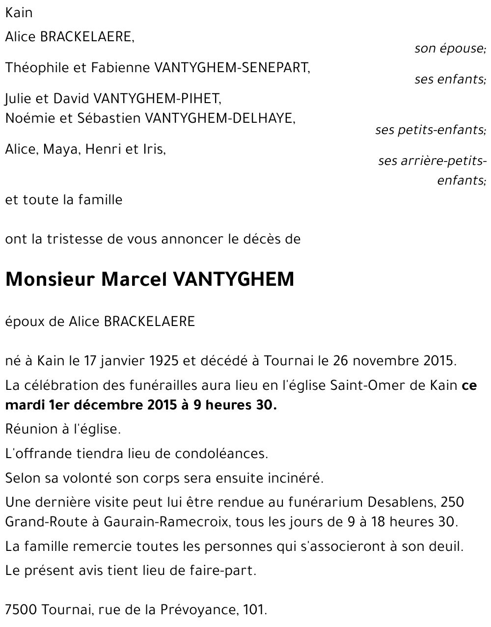 Marcel VANTYGHEM