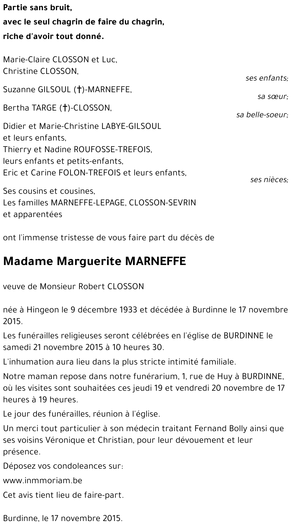 Marguerite MARNEFFE
