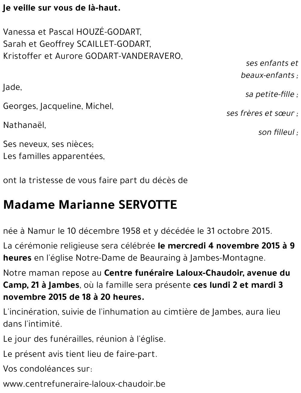 Marianne SERVOTTE