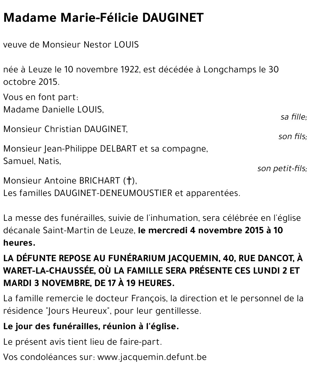 Marie-Félicie Dauginet