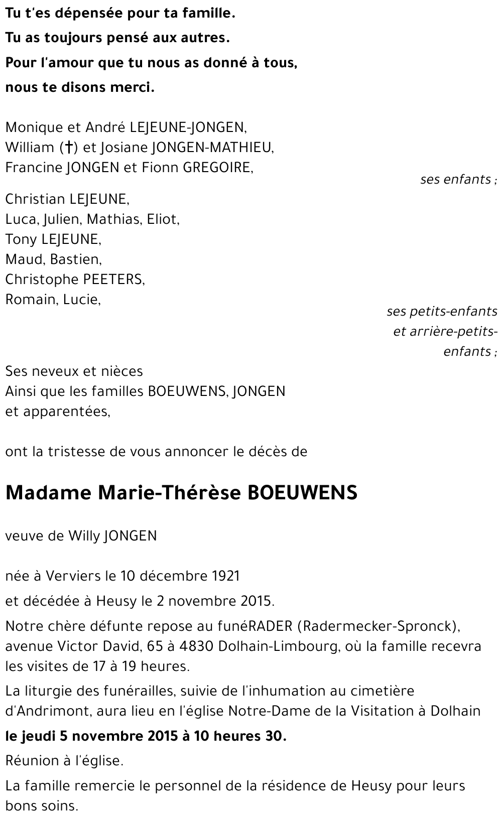 Marie-Thérèse BOEUWENS