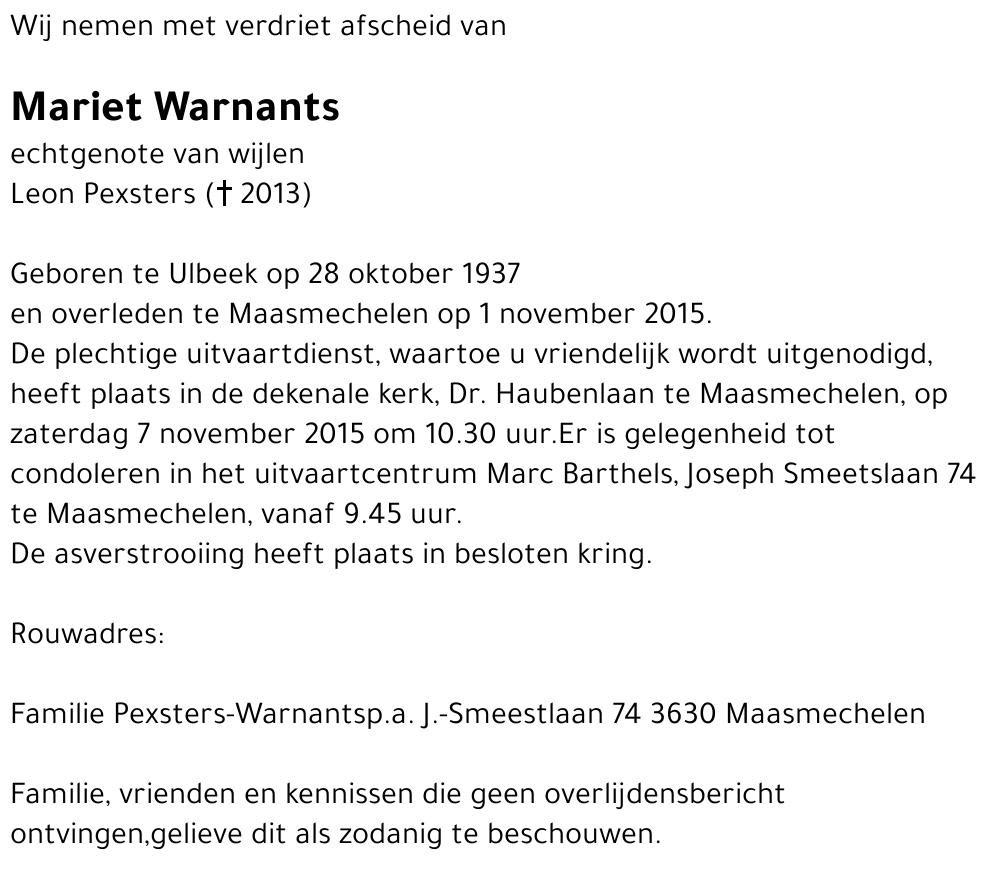 Mariet Warnants