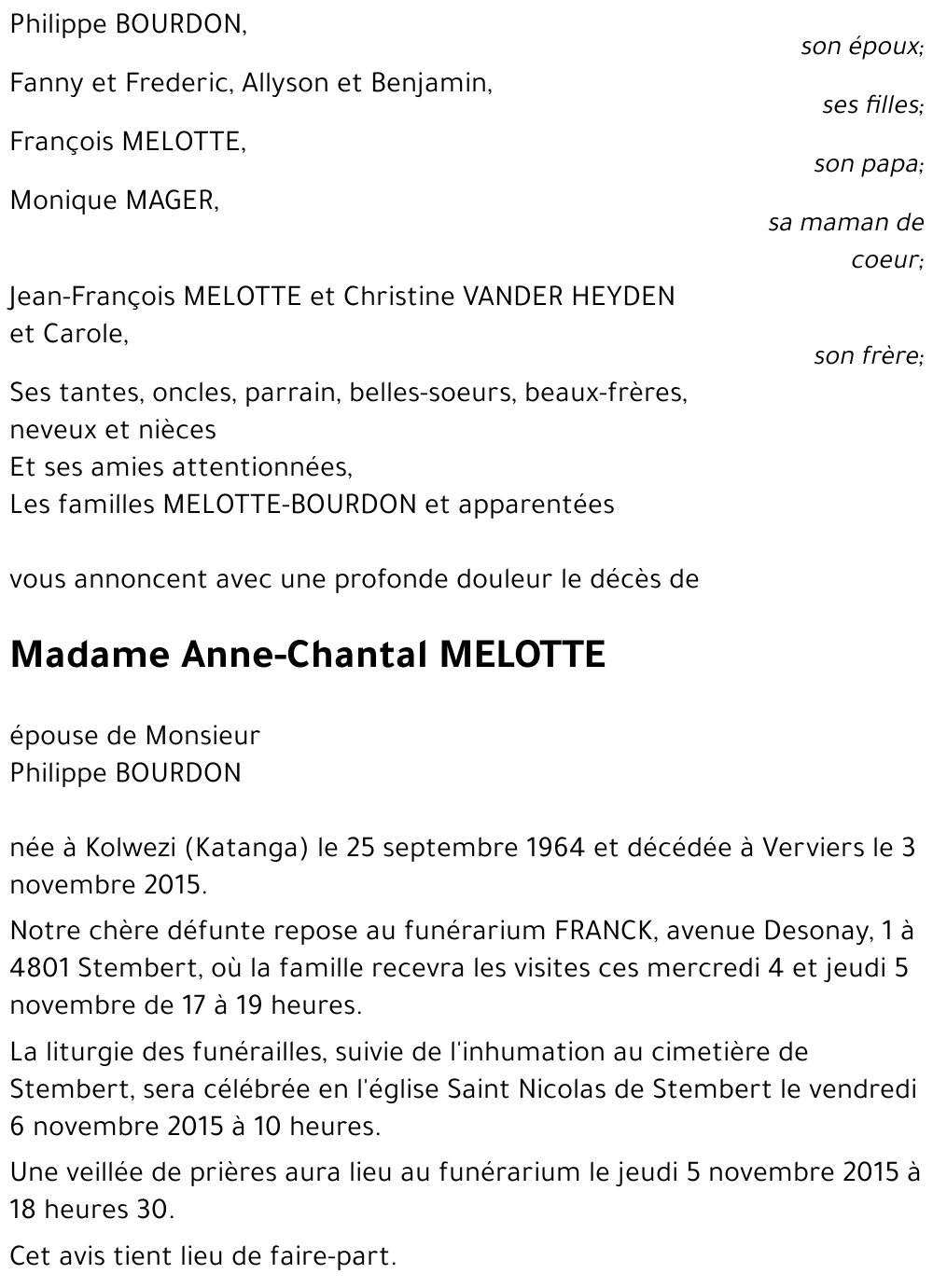MELOTTE Anne-Chantal