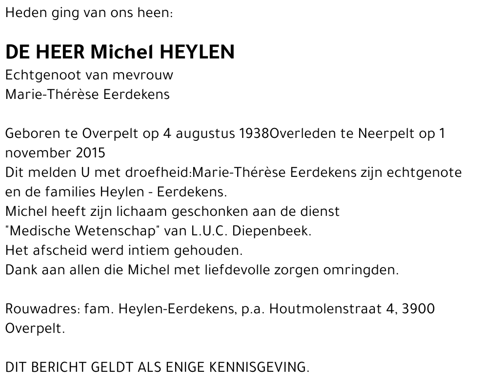 Michel Heylen