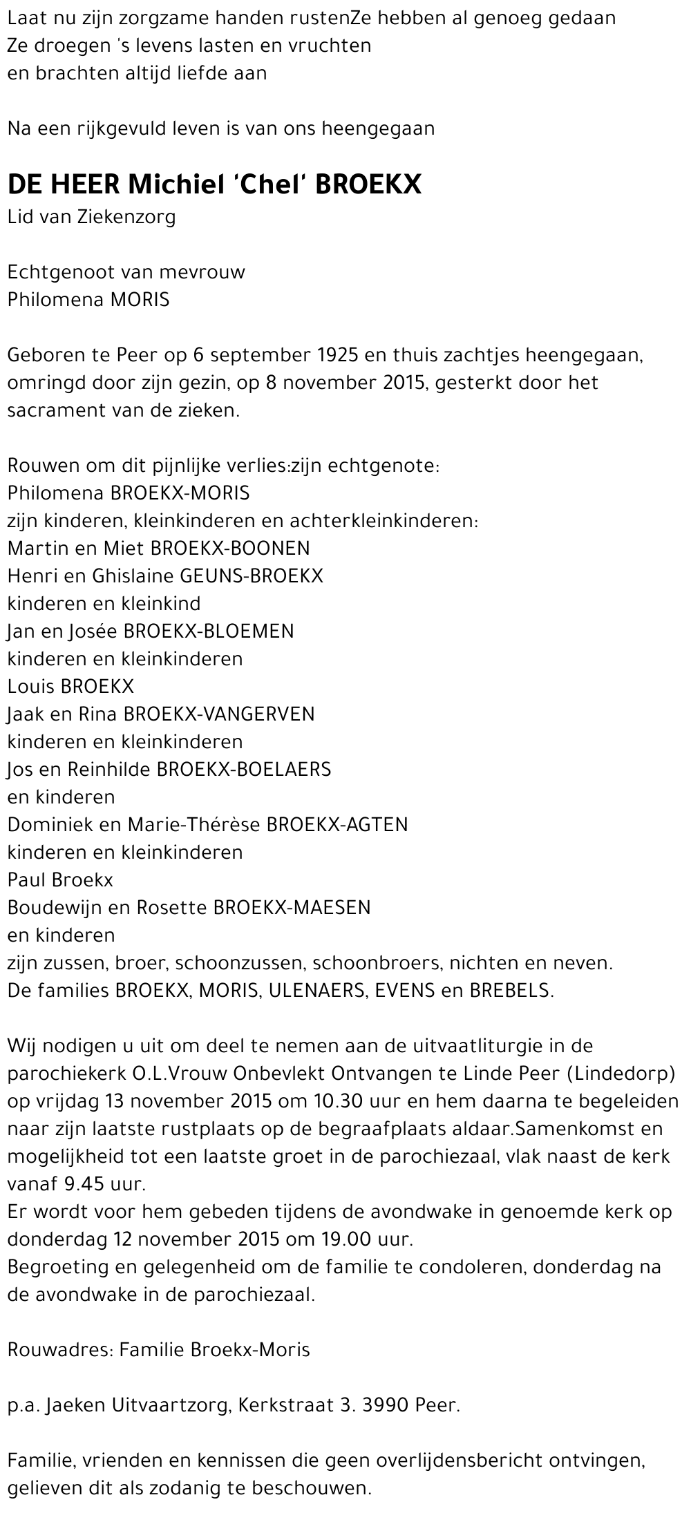 Michiel BROEKX