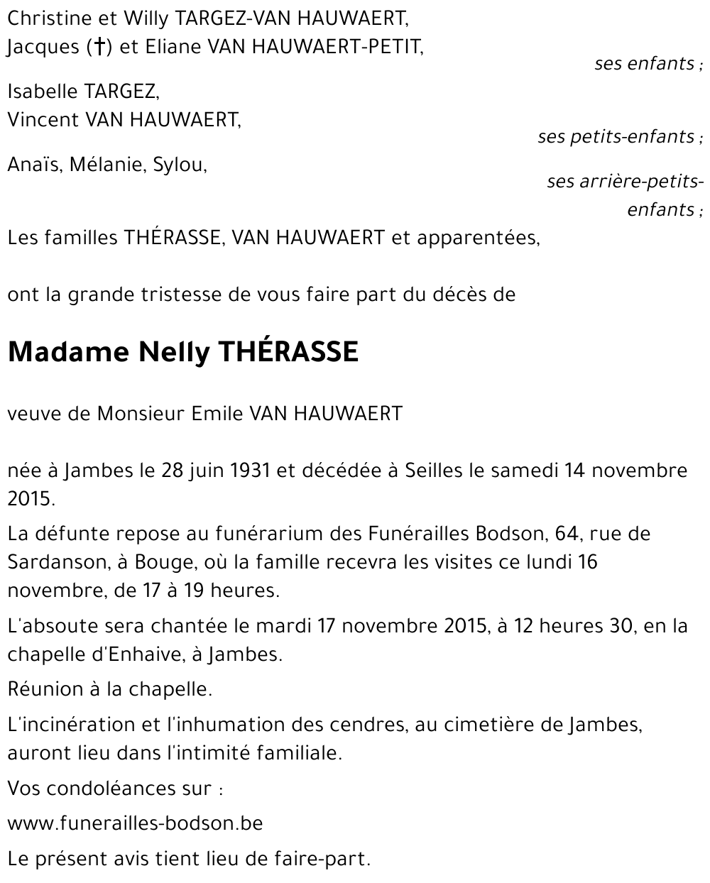 Nelly THÉRASSE