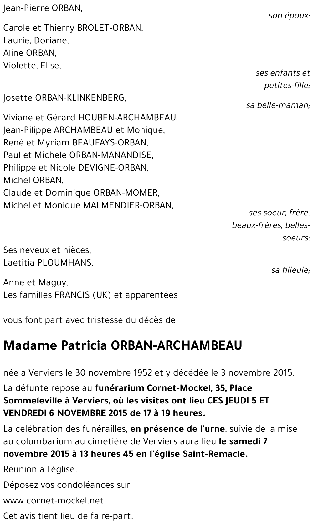 Patricia ARCHAMBEAU