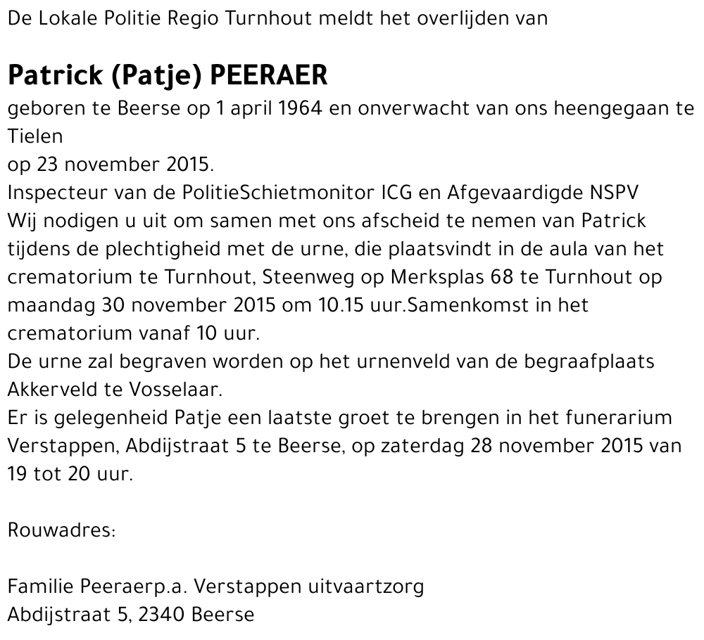 Patrick Peeraer