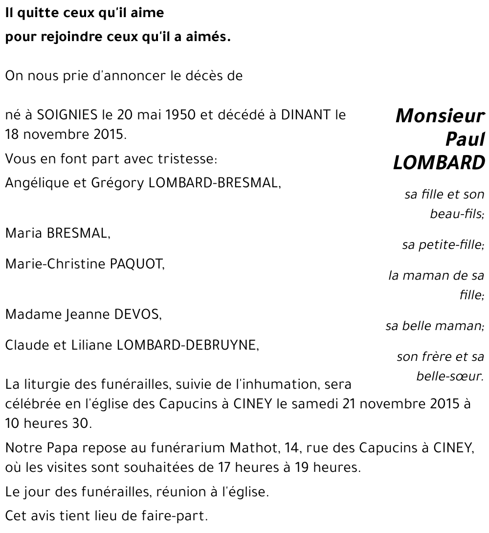 Paul LOMBARD