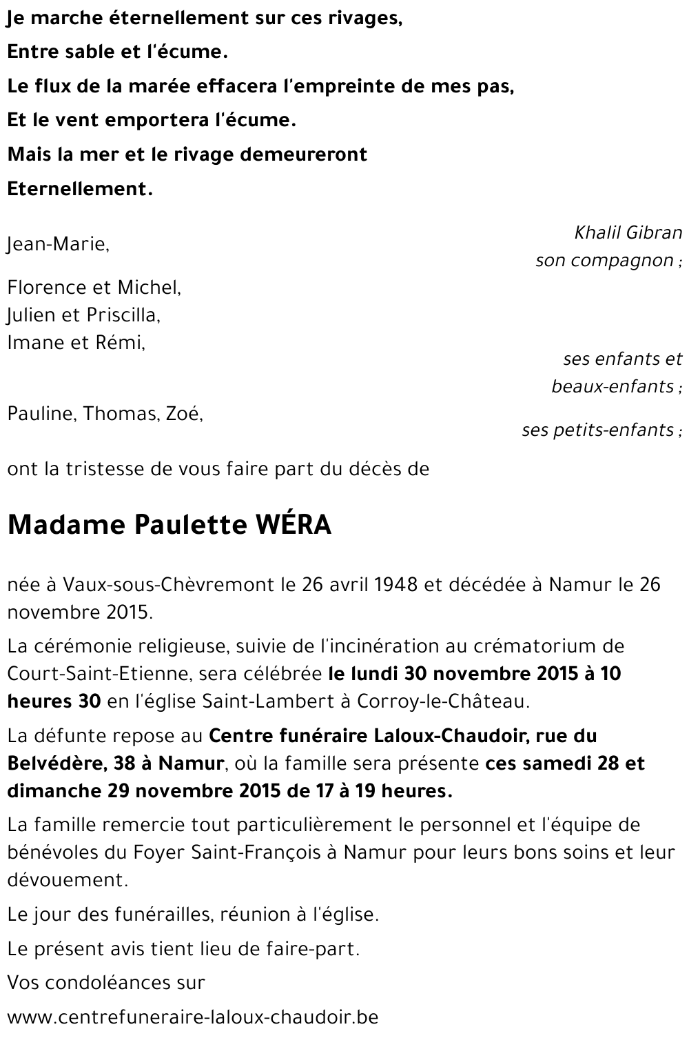 Paulette WÉRA