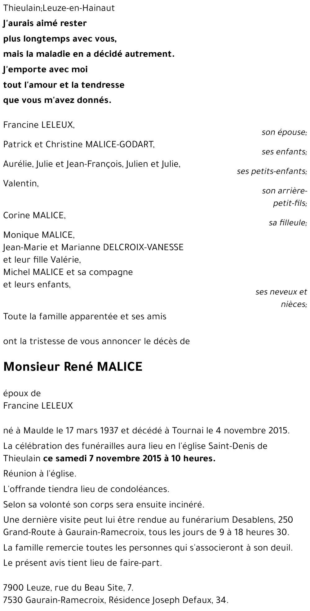René MALICE