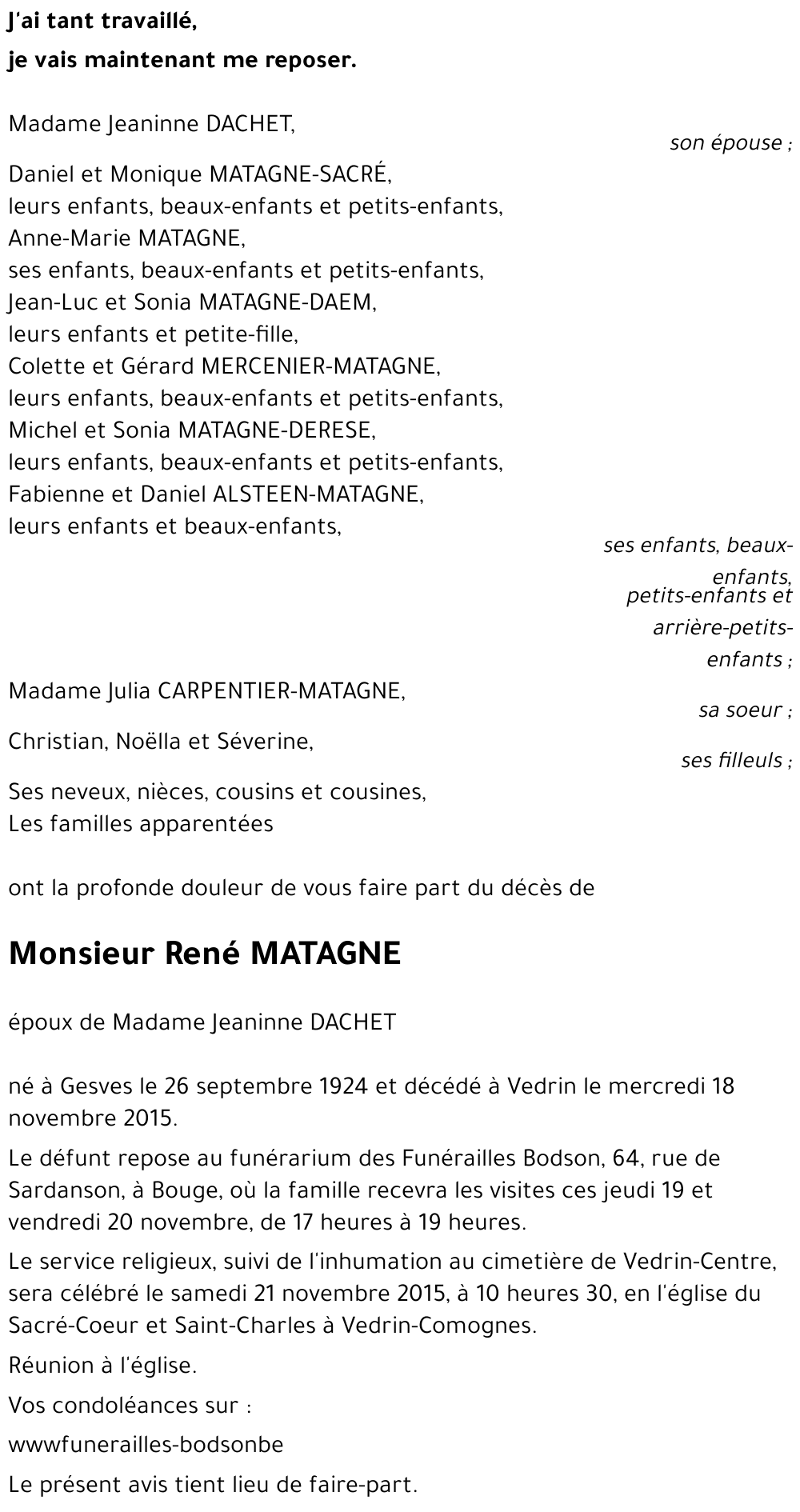 René MATAGNE