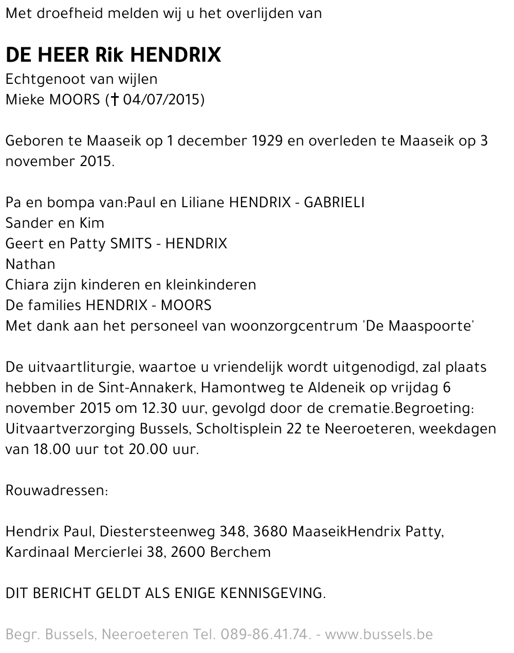 Rik HENDRIX