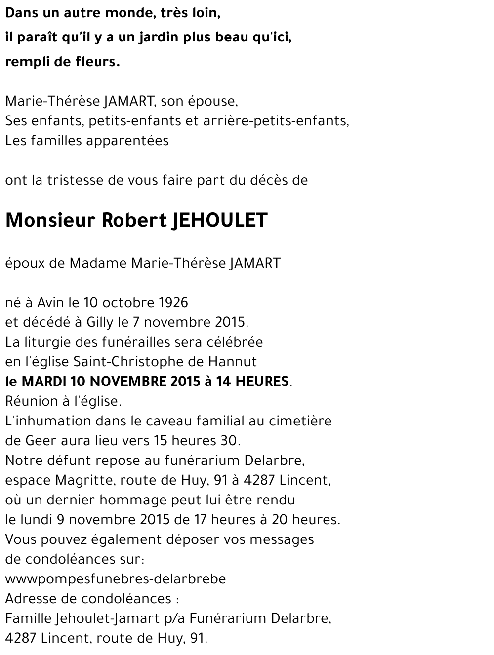 Robert JEHOULET