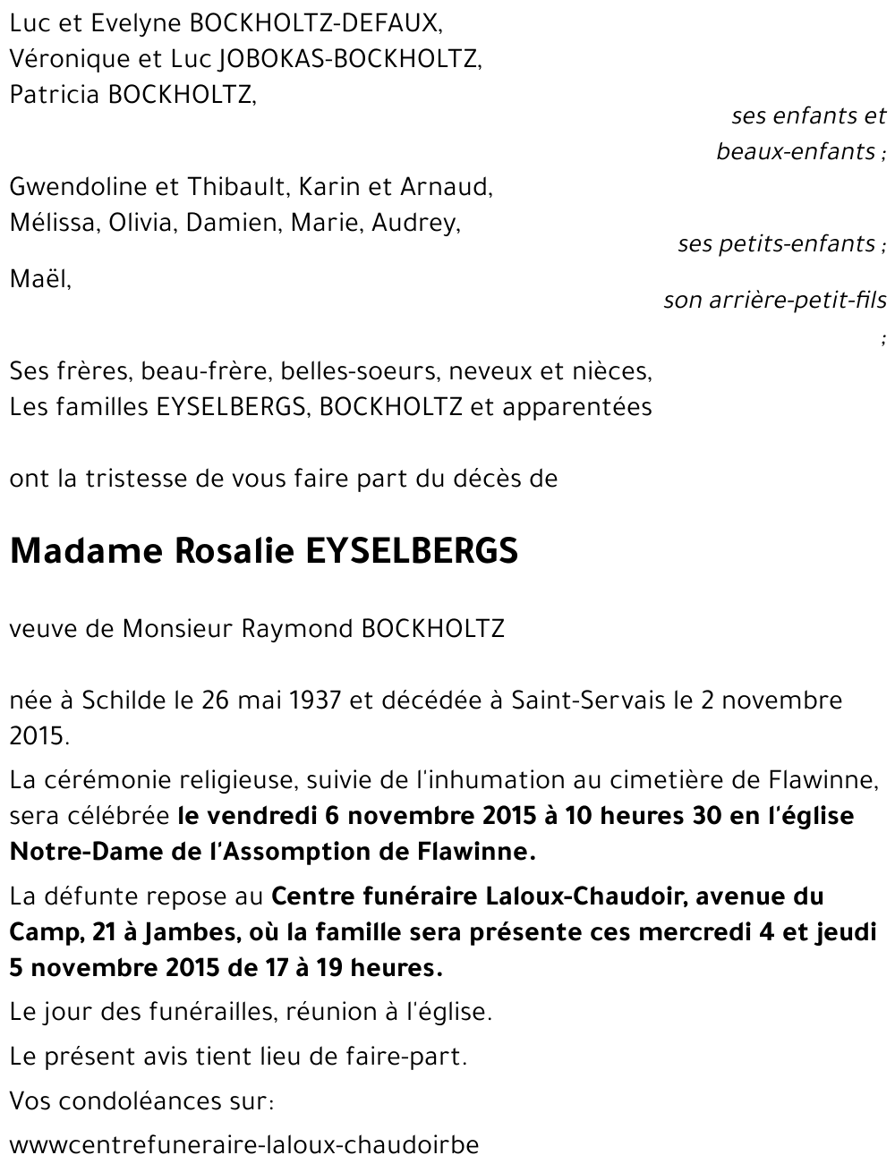 Rosalie EYSELBERGS